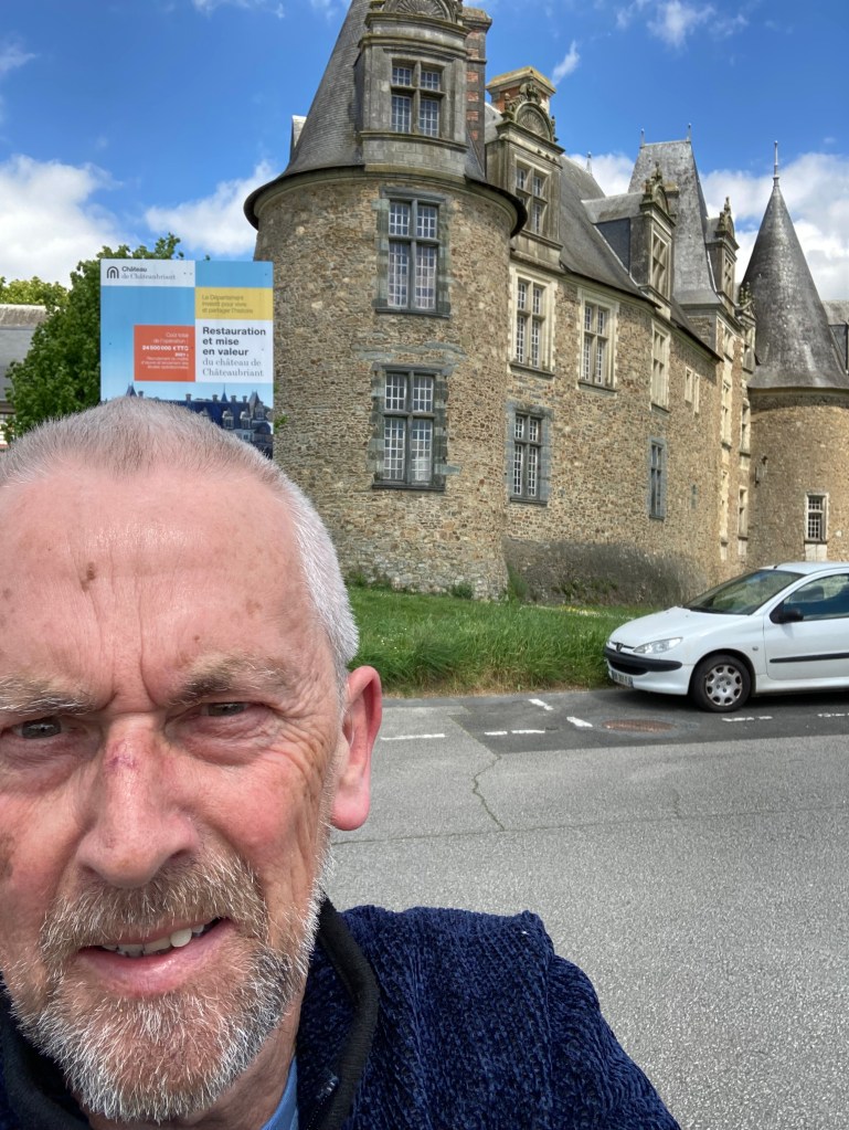 Me outside Chateaubriant